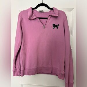 The Black Dog Purple Quarter Zip - Small